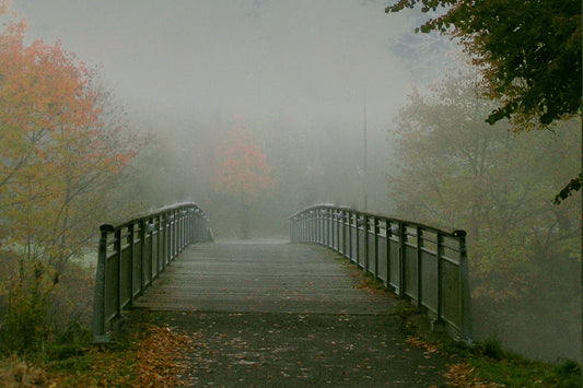 Autumn Bridge in Silence. Höstbron i stillhet